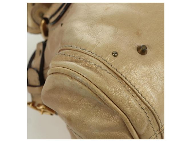 Chloé Chloe Paddington Hand Bag Leather Gold Silver - vista 16