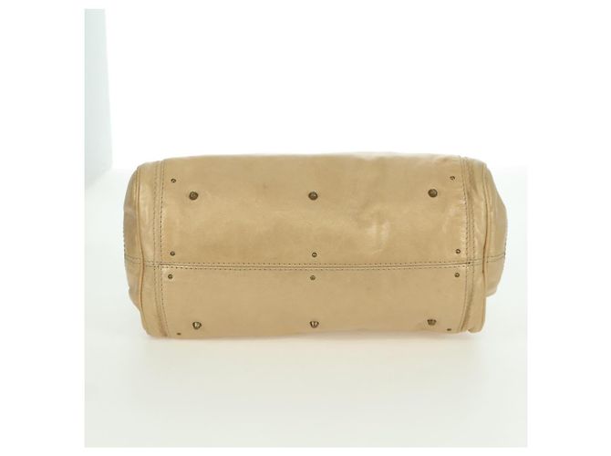 Chloé Chloe Paddington Hand Bag Leather Gold Silver - vista 5