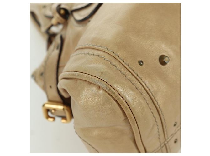Chloé Chloe Paddington Hand Bag Leather Gold Silver - vista 8