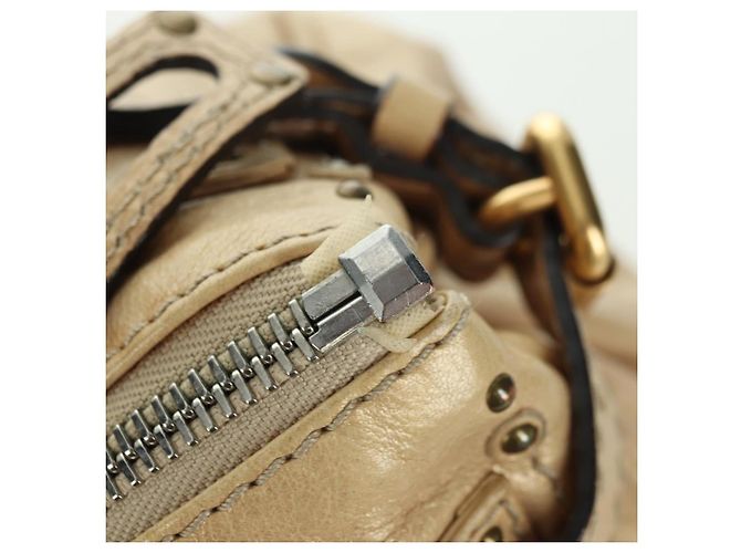 Chloé Chloe Paddington Hand Bag Leather Gold Silver - vista 9