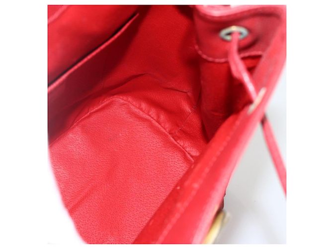 Céline CELINE Rucksack Leder Rot Gold - Ansicht 19