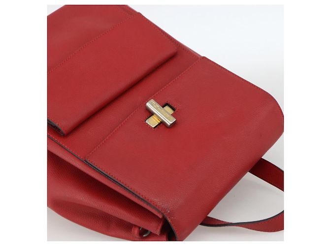 Céline CELINE Rucksack Leder Rot Gold - Ansicht 6