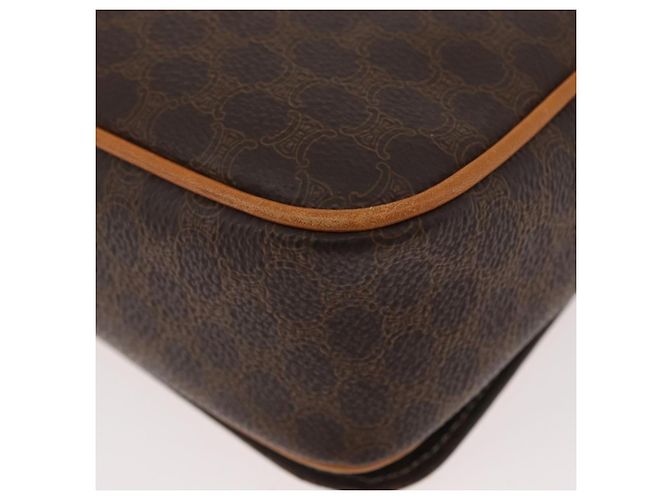 Céline CELINE Macadam Canvas Shoulder Bag PVC Leather Brown Gold - vista 16