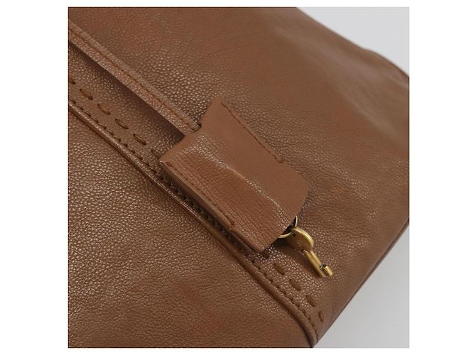 SAINT LAURENT Muse Shoulder Bag Leather Brown Gold 153959 - vista 10
