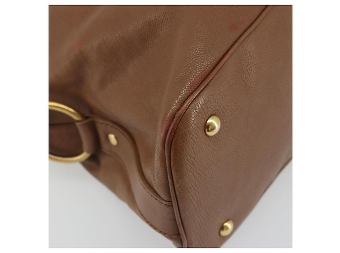 SAINT LAURENT Muse Shoulder Bag Leather Brown Gold 153959 - vista 14