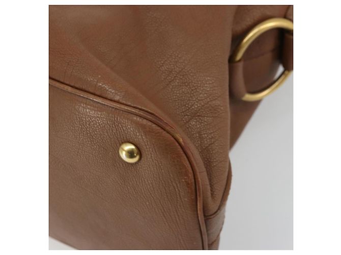 SAINT LAURENT Muse Shoulder Bag Leather Brown Gold 153959 - vista 15
