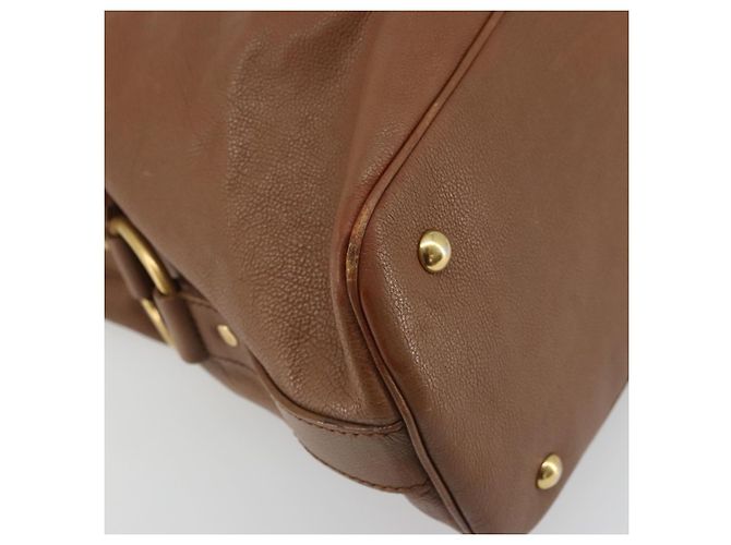 SAINT LAURENT Muse Shoulder Bag Leather Brown Gold 153959 - vista 16