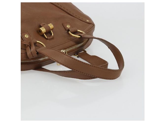 SAINT LAURENT Muse Shoulder Bag Leather Brown Gold 153959 - vista 7