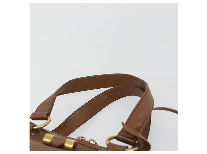 SAINT LAURENT Muse Shoulder Bag Leather Brown Gold 153959 - vista 8