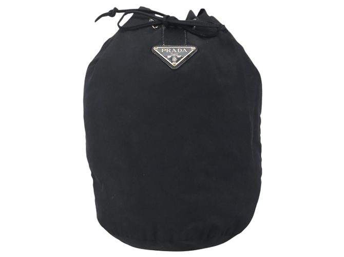 PRADA Purse Shoulder Bag Nylon Black Silver - vista 13