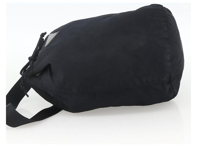 PRADA Purse Shoulder Bag Nylon Black Silver - vista 3