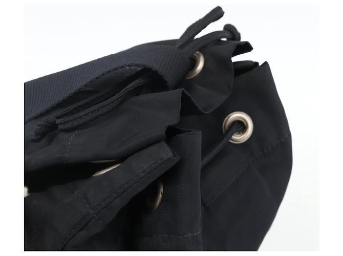 PRADA Purse Shoulder Bag Nylon Black Silver - vista 6