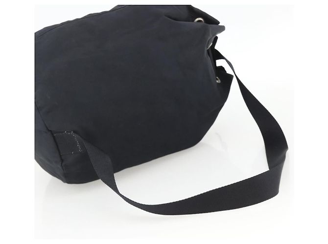 PRADA Purse Shoulder Bag Nylon Black Silver - vista 7