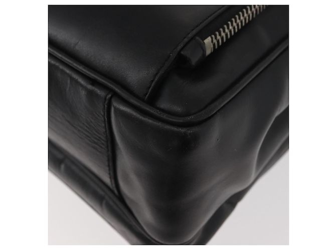 PRADA Business Bag Leather Black Silver - vista 16