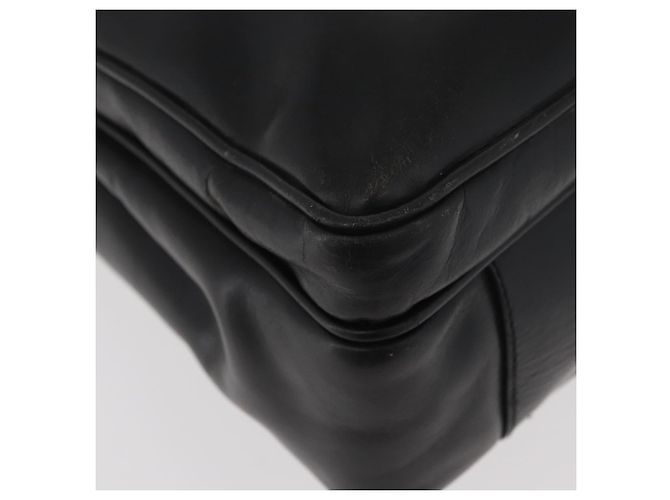 PRADA Business Bag Leather Black Silver - vista 9