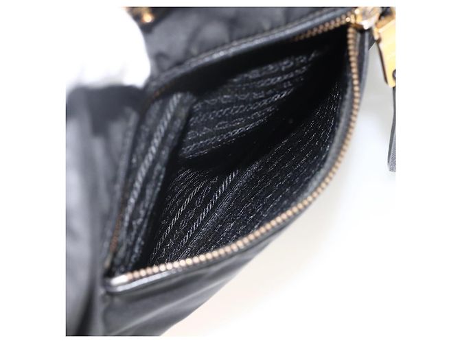 PRADA Tote Bag Nylon Black Gold - vista 25