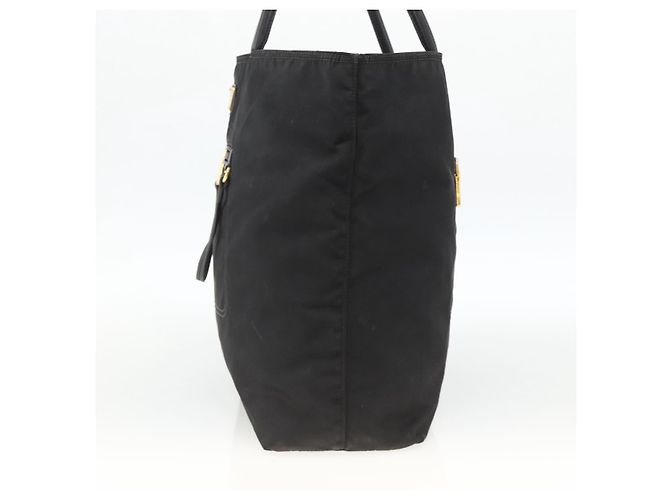 PRADA Tote Bag Nylon Black Gold - vista 4