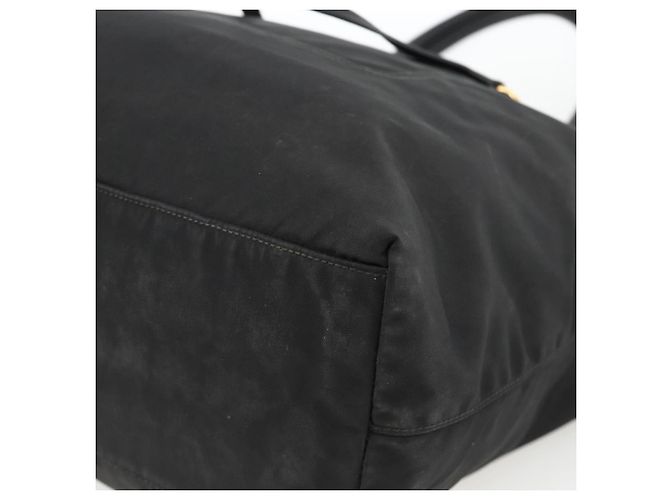 PRADA Tote Bag Nylon Black Gold - vista 9