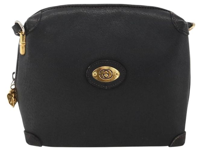 GUCCI Shoulder Bag Leather Black Gold 007 115 4916 - vista 13