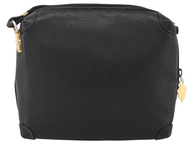 GUCCI Shoulder Bag Leather Black Gold 007 115 4916 - vista 2