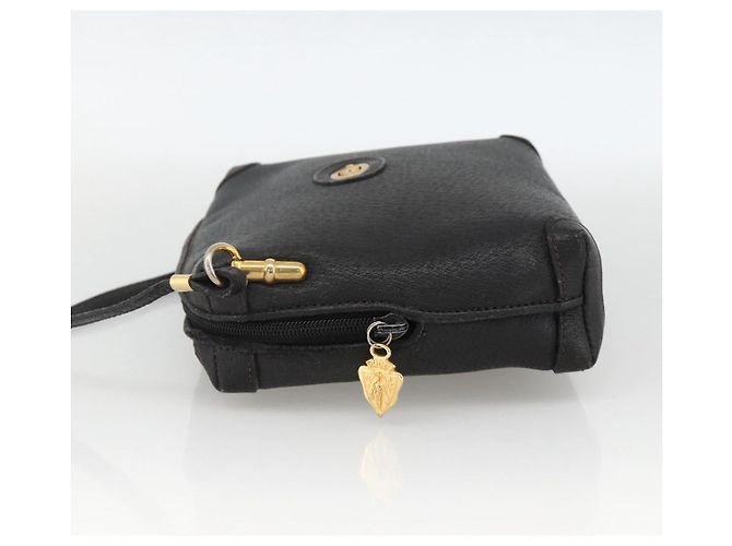 GUCCI Shoulder Bag Leather Black Gold 007 115 4916 - vista 3