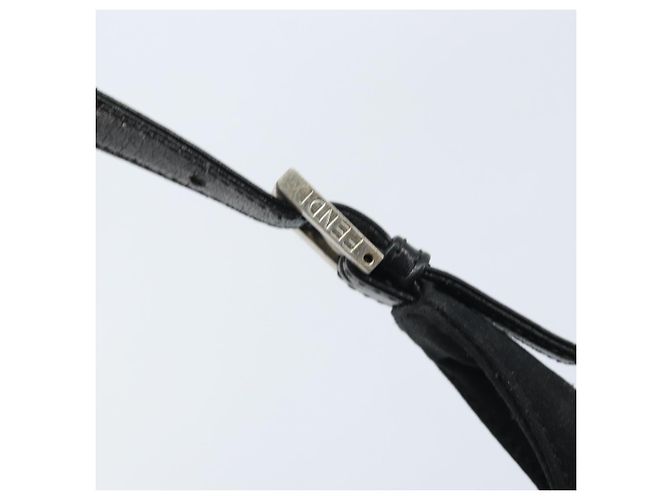 FENDI Hand Bag Nylon Black Silver - vista 17
