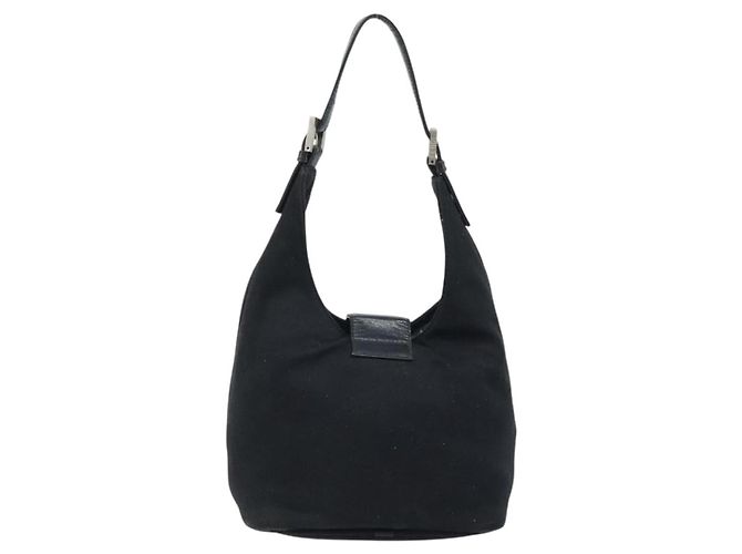 FENDI Hand Bag Nylon Black Silver - vista 2