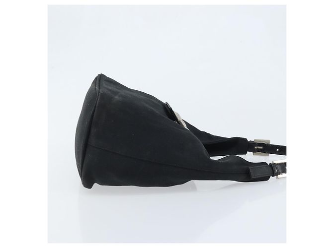 FENDI Hand Bag Nylon Black Silver - vista 3