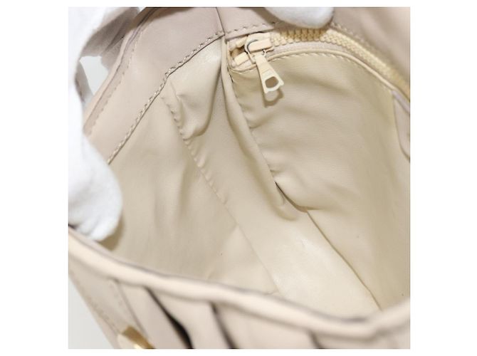 Céline CELINE Shoulder Bag Leather Beige Gold - vista 20