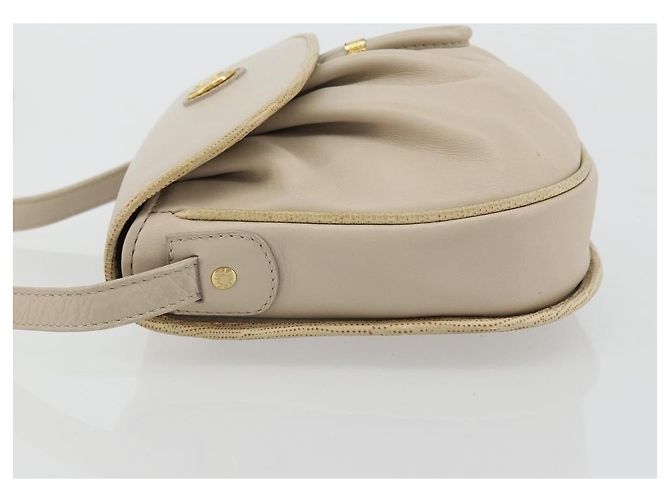 Céline CELINE Shoulder Bag Leather Beige Gold - vista 5