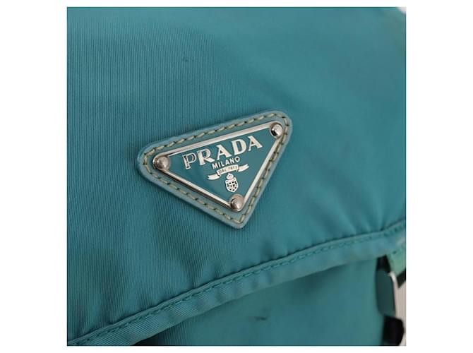 PRADA Rucksack Nylon Hellblau Silber - Ansicht 16