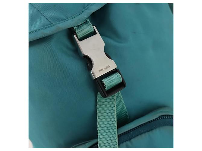 PRADA Rucksack Nylon Hellblau Silber - Ansicht 17