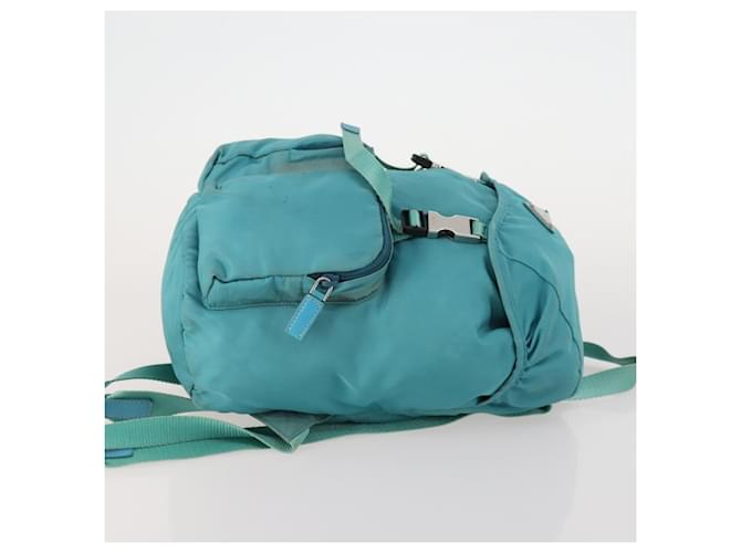 PRADA Rucksack Nylon Hellblau Silber - Ansicht 4