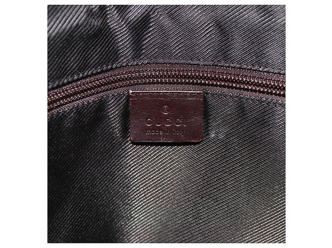 GUCCI GG Supreme Boston Bag PVC Brown Silver 108793 - vista 15