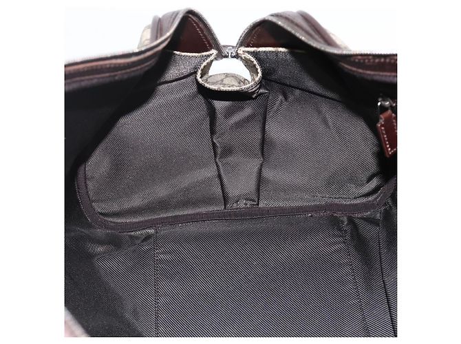 GUCCI GG Supreme Boston Bag PVC Brown Silver 108793 - vista 18