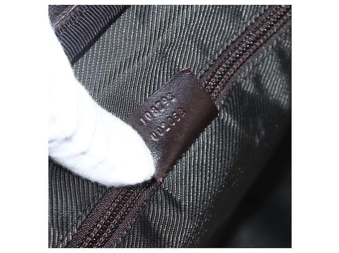 GUCCI GG Supreme Boston Bag PVC Brown Silver 108793 - vista 21