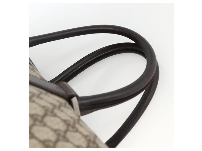 GUCCI GG Supreme Boston Bag PVC Brown Silver 108793 - vista 8
