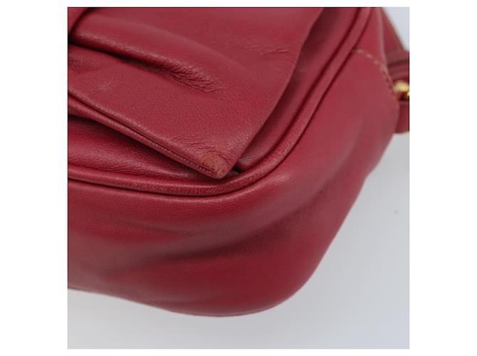PRADA Shoulder Bag Leather Pink - vista 10