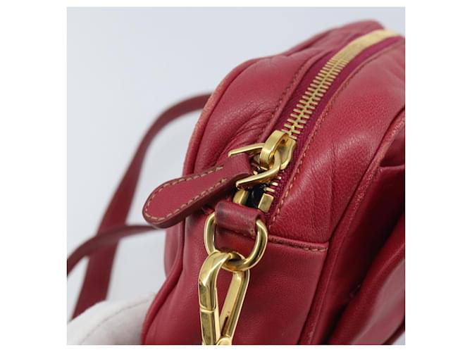 PRADA Shoulder Bag Leather Pink - vista 15