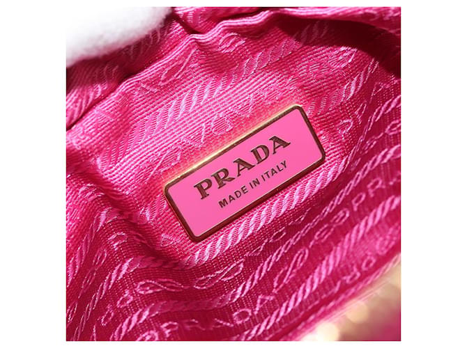 PRADA Shoulder Bag Leather Pink - vista 18
