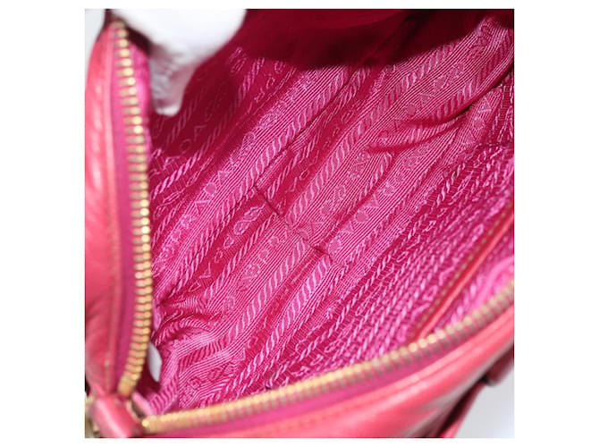PRADA Shoulder Bag Leather Pink - vista 19