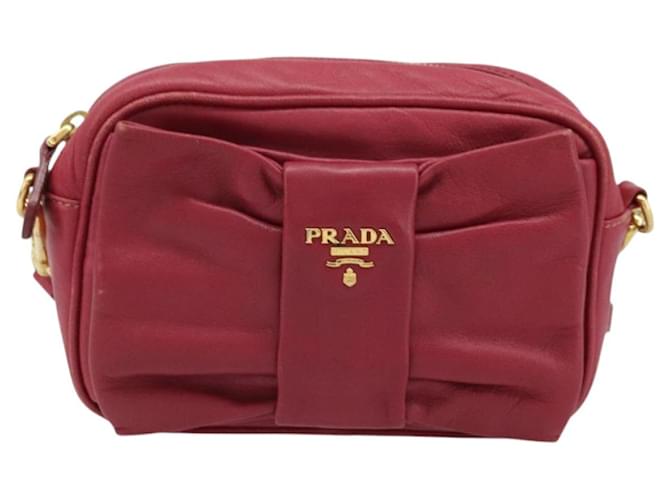PRADA Shoulder Bag Leather Pink - vista 2