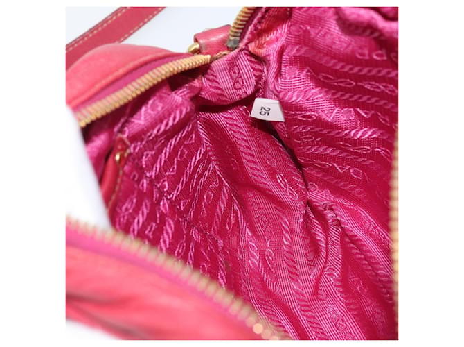 PRADA Shoulder Bag Leather Pink - vista 21