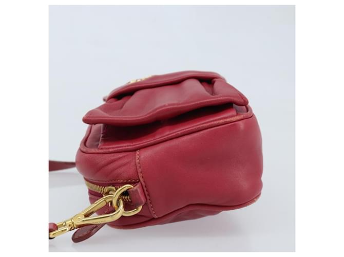 PRADA Shoulder Bag Leather Pink - vista 5