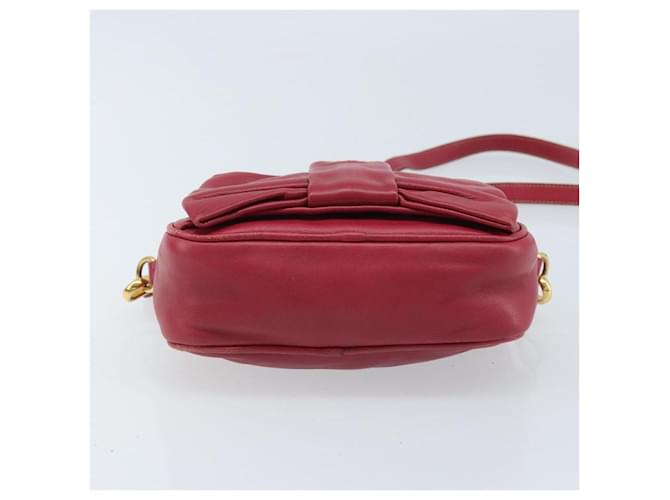 PRADA Shoulder Bag Leather Pink - vista 9