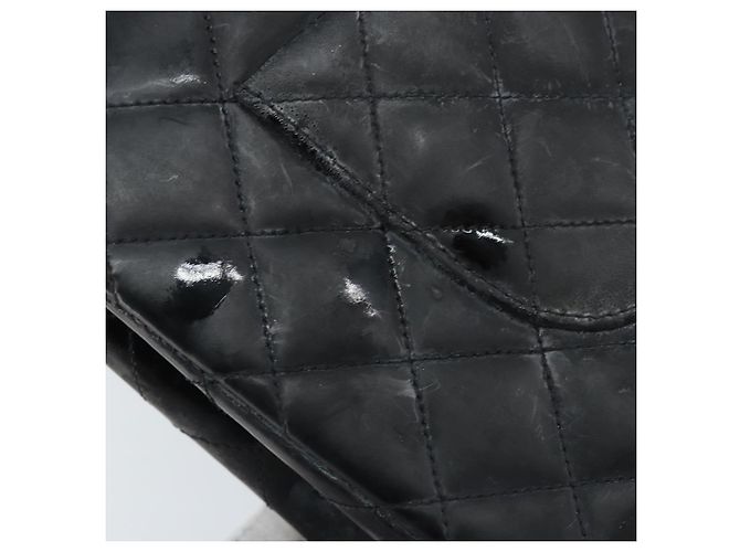 CHANEL Matelasse Chain Shoulder Bag Leather Black Gold CC - vista 14