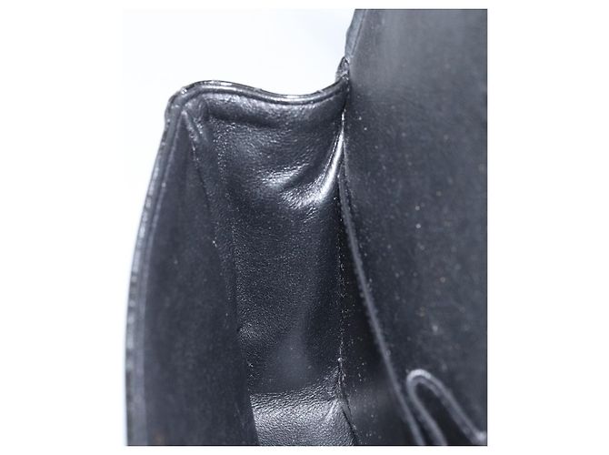 CHANEL Matelasse Chain Shoulder Bag Leather Black Gold CC - vista 23