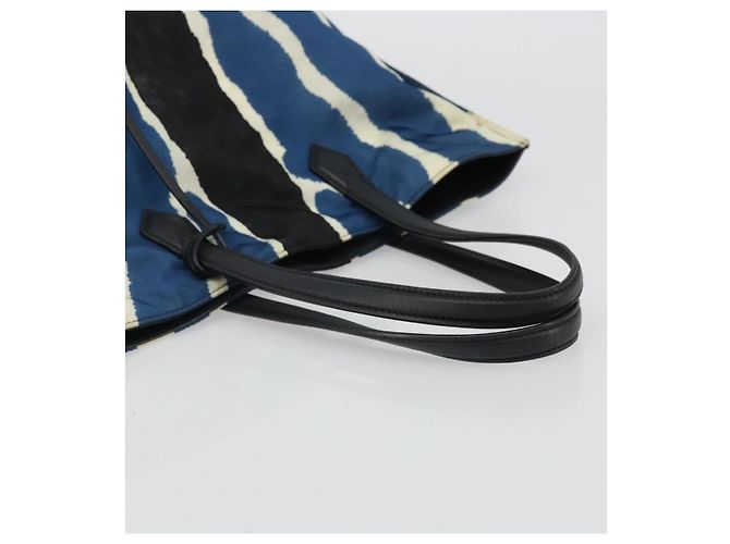 FENDI Tote Bag Nylon Blue Silver - vista 7