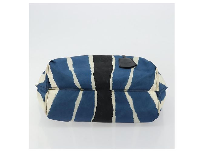 FENDI Tote Bag Nylon Blue Silver - vista 9
