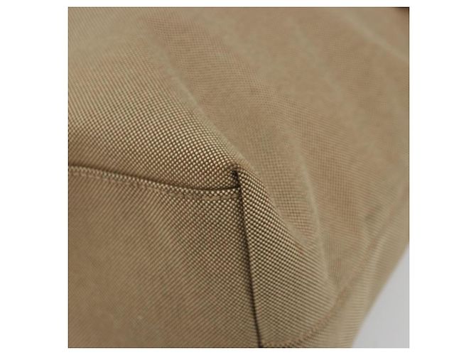 PRADA Tote Bag Canvas Beige Gold - vista 10